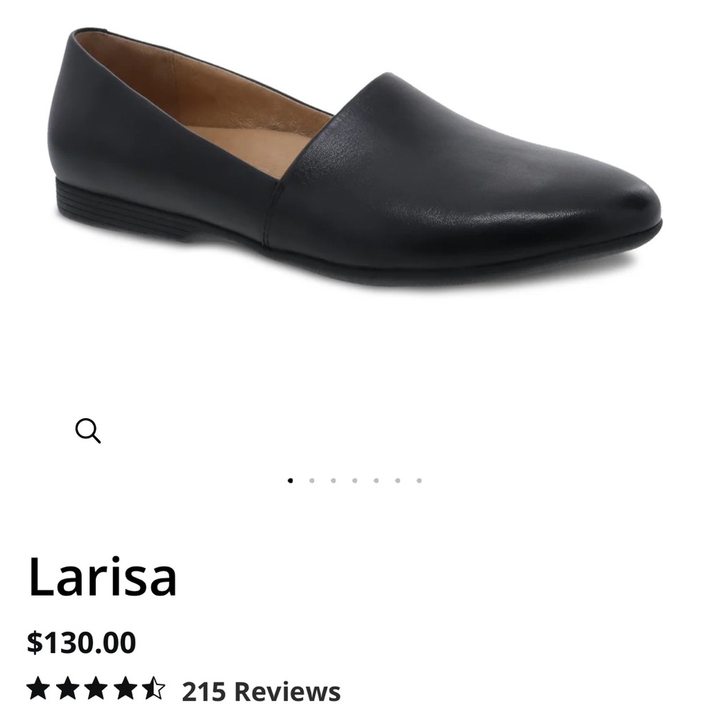 Dansko Black leather flats - Larisa